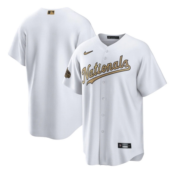 Men Washington Nationals Blank 2022 All Star White Cool Base Stitched Baseball Jersey Men Washington Nationals Blank 2022 All Star White Cool Base Stitched Baseball Jersey