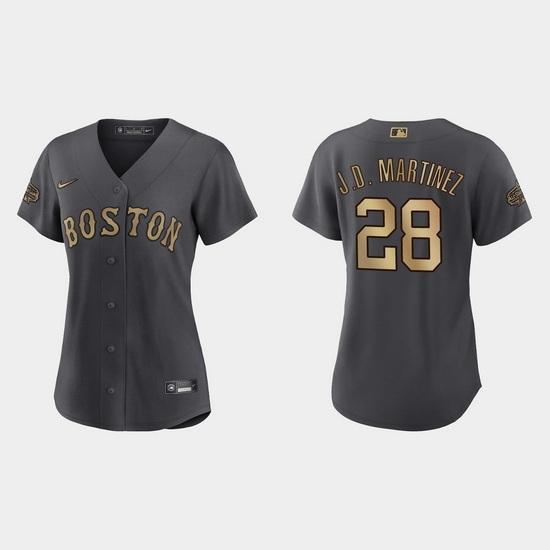 Women J.D. Martinez Boston Red Sox 2022 Mlb All Star Game Replica Charcoal Jersey Women J.D. Martinez Boston Red Sox 2022 Mlb All Star Game Replica Charcoal Jersey