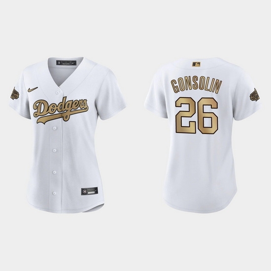 Women Los Angeles Dodgers Tony Gonsolin 2022 Mlb All Star Game Replica White Jersey Women Los Angeles Dodgers Tony Gonsolin 2022 Mlb All Star Game Replica White Jersey