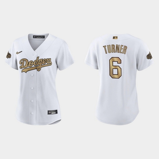 Women Los Angeles Dodgers Trea Turner 2022 Mlb All Star Game Replica White Jersey Women Los Angeles Dodgers Trea Turner 2022 Mlb All Star Game Replica White Jersey