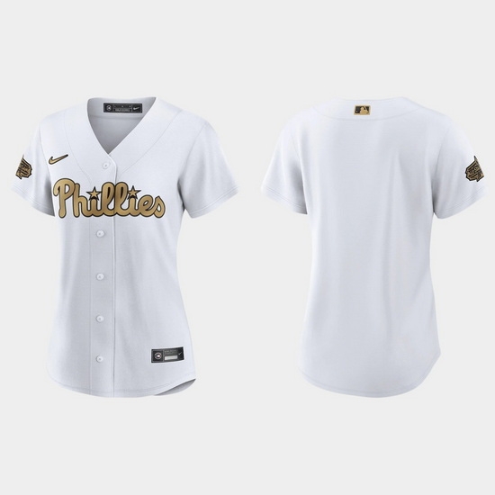Women Philadelphia Phillies 2022 Mlb All Star Game Replica White Jersey Women Philadelphia Phillies 2022 Mlb All Star Game Replica White Jersey