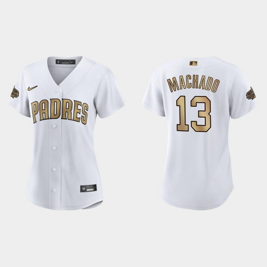 Women San Diego Padres Manny Machado 2022 Mlb All Star Game Replica White Jersey Women San Diego Padres Manny Machado 2022 Mlb All Star Game Replica White Jersey