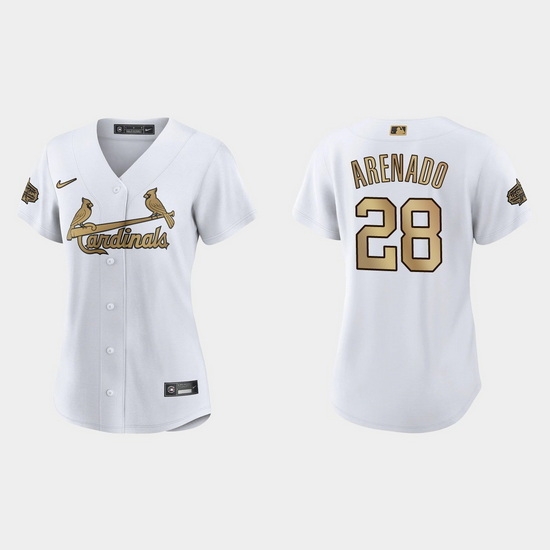 Women St.Louis Cardinals Nolan Arenado 2022 Mlb All Star Game Replica White Jersey Women St.Louis Cardinals Nolan Arenado 2022 Mlb All Star Game Replica White Jersey