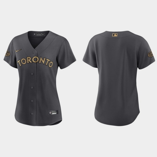 Women Toronto Blue Jays 2022 Mlb All Star Game Replica Charcoal Jersey Women Toronto Blue Jays 2022 Mlb All Star Game Replica Charcoal Jersey