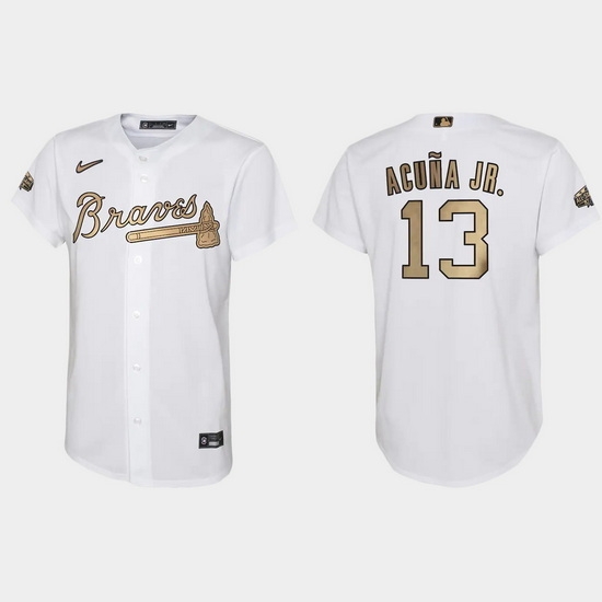 Youth Ronald Acuna Jr. Atlanta Braves 2022 Mlb All Star Game White Jersey Youth Ronald Acuna Jr. Atlanta Braves 2022 Mlb All Star Game White Jersey