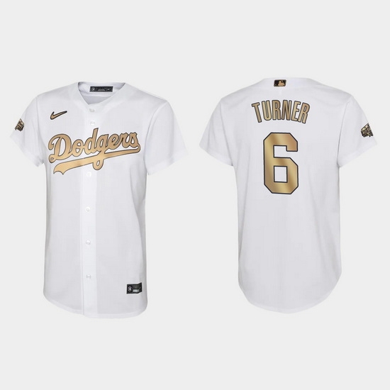 Youth Trea Turner Los Angeles Dodgers 2022 Mlb All Star Game White Jersey Youth Trea Turner Los Angeles Dodgers 2022 Mlb All Star Game White Jersey