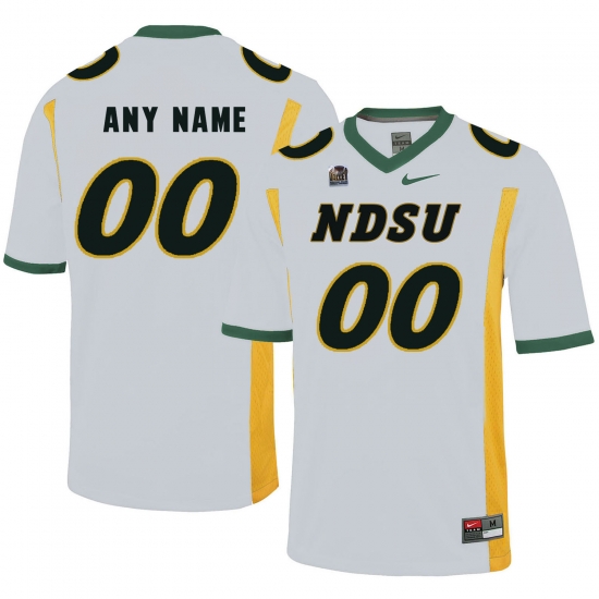 North Dakota State Customized Jersey White North Dakota State Customized Jersey White