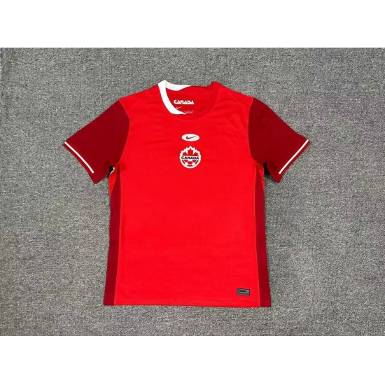 Canada Red Home 2024 Soccer Jersey Canada Red Home 2024 Soccer Jersey