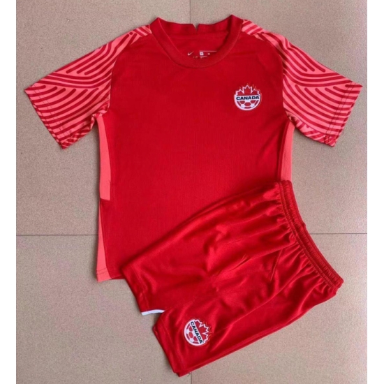 Men Canada 2022 FIFA Soccer Jersey Red Men Canada 2022 FIFA Soccer Jersey Red