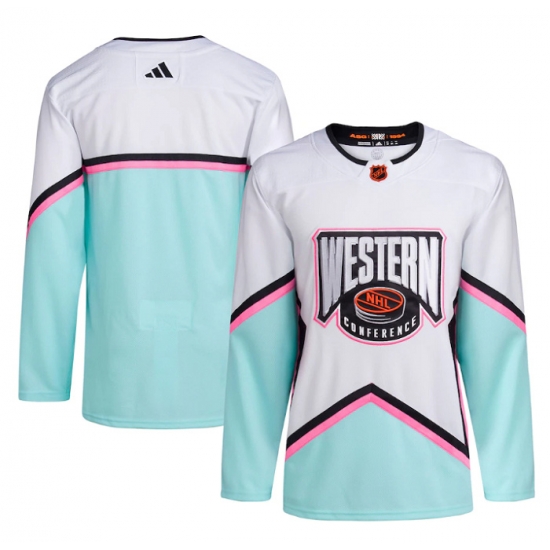 Men All Star Game Western Conference 2023 White Stitched Hockey Jersey Men All Star Game Western Conference 2023 White Stitched Hockey Jersey