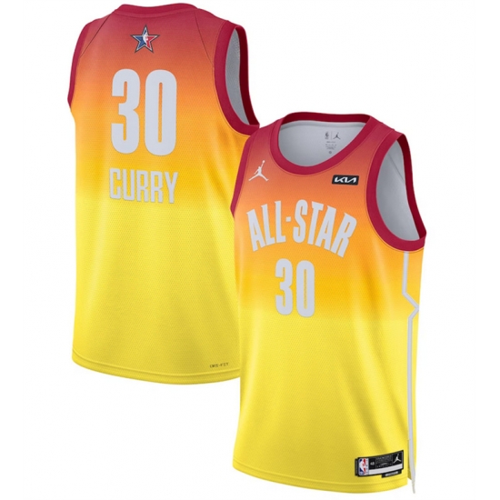 Men 2023 All Star 30 Stephen Curry Orange Game Swingman Stitched Basketball Jersey Men 2023 All Star 30 Stephen Curry Orange Game Swingman Stitched Basketball Jersey