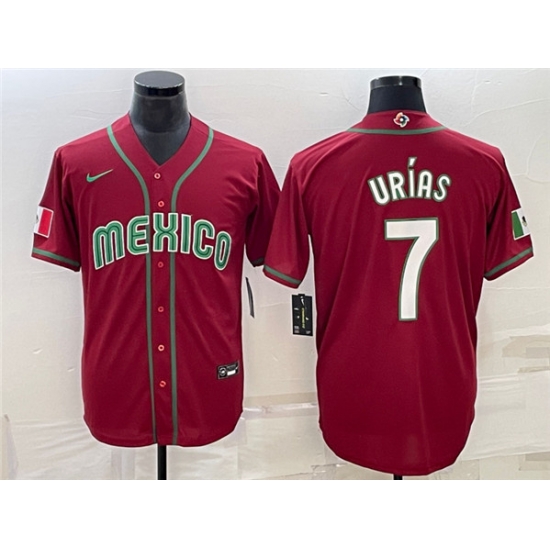 Men Mexico Baseball ACTIVE PLAYER Custom Red World Baseball Classic Stitched Jersey Men Mexico Baseball ACTIVE PLAYER Custom Red World Baseball Classic Stitched Jersey