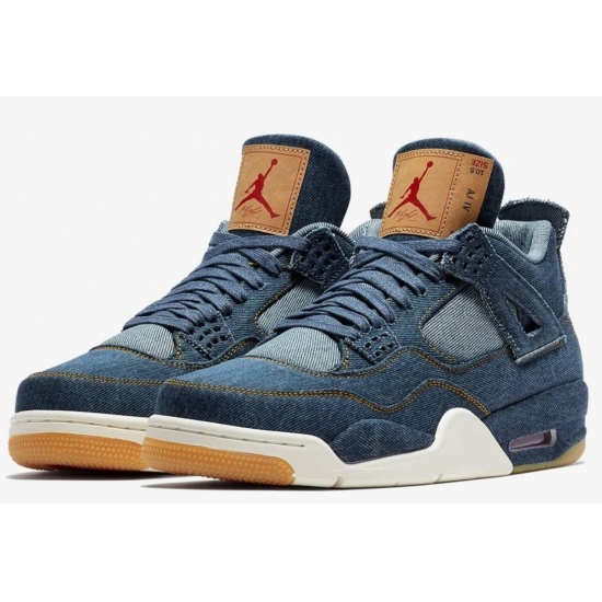 Men Air Jordan 4 Levis Retro Basketball Shoes Men Air Jordan 4 Levis Retro Basketball Shoes