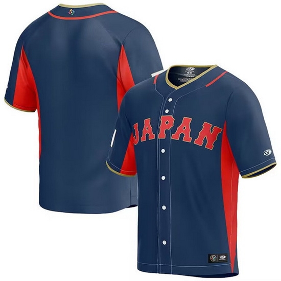 Men Japan Baseball Blank 2023 Navy World Baseball Classic Stitched Jersey Men Japan Baseball Blank 2023 Navy World Baseball Classic Stitched Jersey