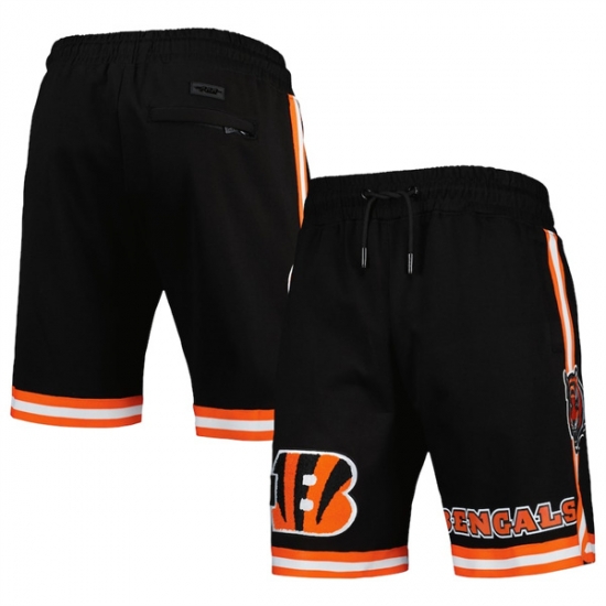 Men Cincinnati Bengals Black Shorts Men Cincinnati Bengals Black Shorts
