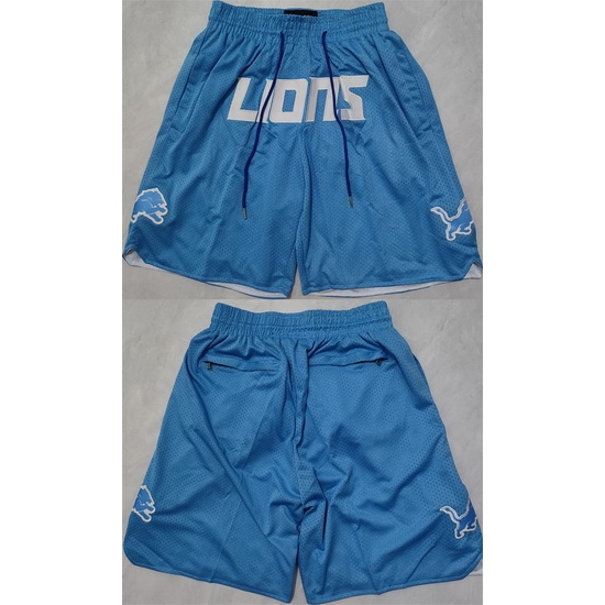 Men Detroit Lions Blue Shorts Men Detroit Lions Blue Shorts