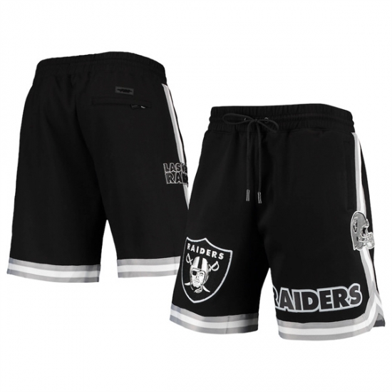 Men Las Vegas Raiders Black Shorts Men Las Vegas Raiders Black Shorts