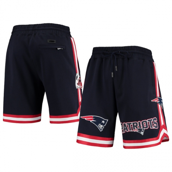 Men New England Patriots Navy Shorts Men New England Patriots Navy Shorts