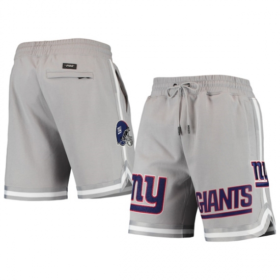 Men New York Giants Gray Shorts Men New York Giants Gray Shorts