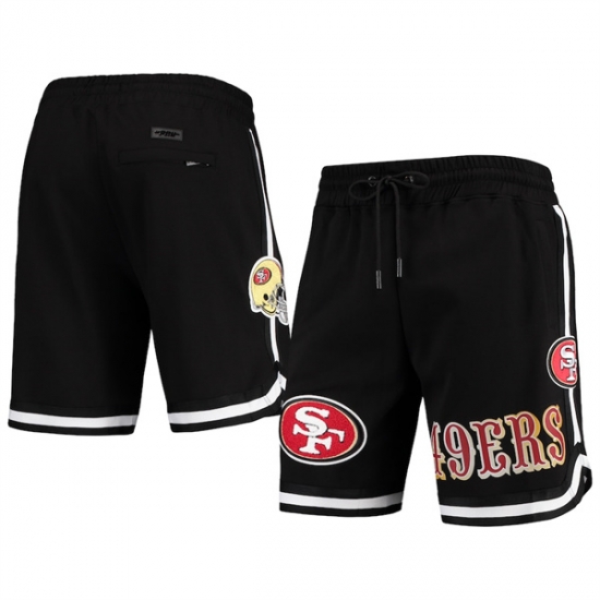 Men San Francisco 49ers Black Shorts Men San Francisco 49ers Black Shorts