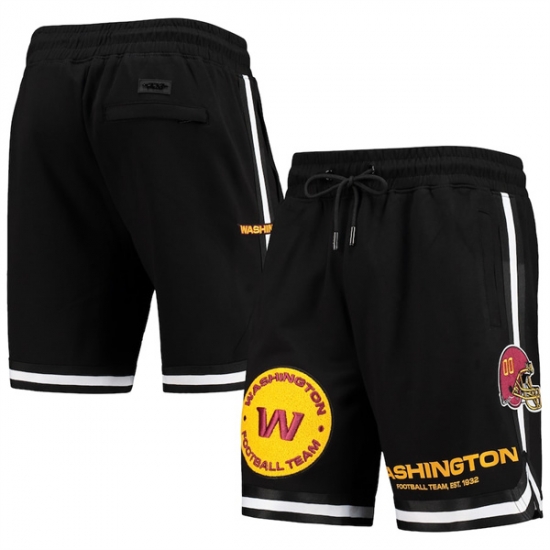 Men Washington Commanders Black Shorts Men Washington Commanders Black Shorts