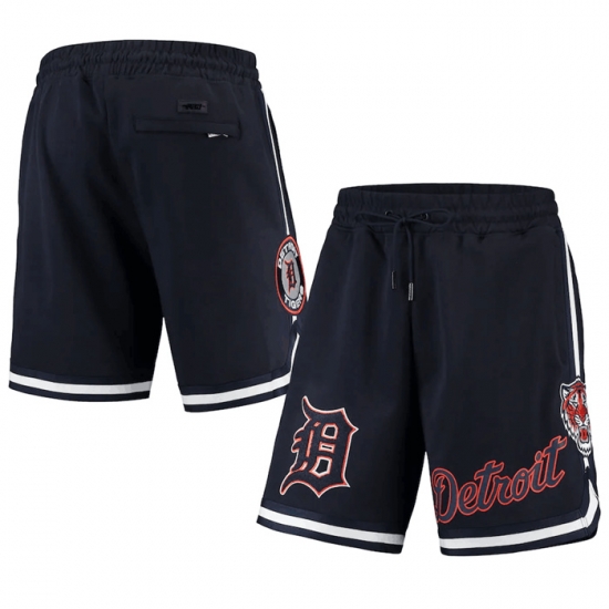 Men Detroit Tigers Navy Team Shorts Men Detroit Tigers Navy Team Shorts