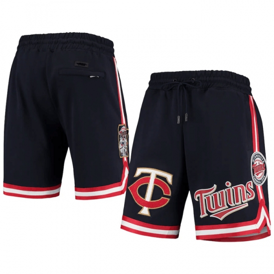 Men Minnesota Twins Navy Team Shorts Men Minnesota Twins Navy Team Shorts