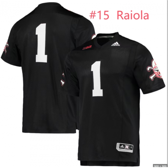 Men Dylan Raiola Nebraska Huskers #15 adidas Stitched Football Black Jersey Men Dylan Raiola Nebraska Huskers #15 adidas Stitched Football Black Jersey