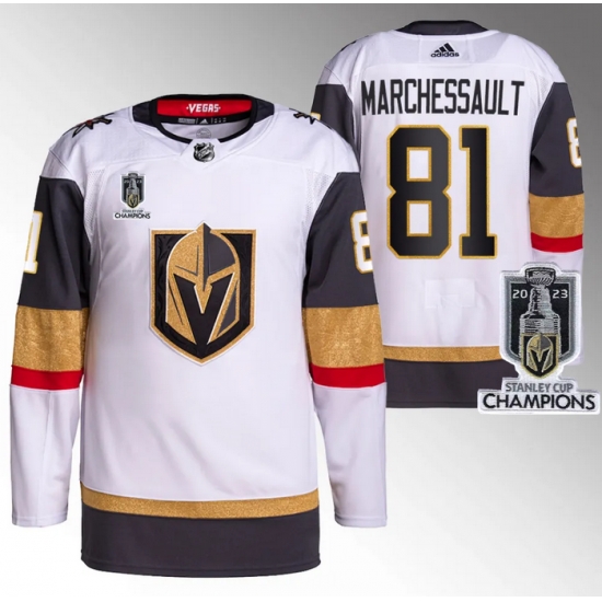 Men Women Youth Vegas Golden Knights #81 Jonathan Marchessault White 2023 Stanley Cup Champions Stitched Jersey Men Women Youth Vegas Golden Knights #81 Jonathan Marchessault White 2023 Stanley Cup Champions Stitched Jersey