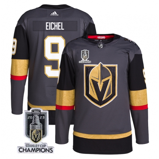 Men Women Youth Vegas Golden Knights #9 Jack Eichel Gray 2023 Stanley Cup Champions Stitched Jersey Men Women Youth Vegas Golden Knights #9 Jack Eichel Gray 2023 Stanley Cup Champions Stitched Jersey