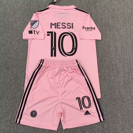 Men Women Youth Inter Miami CF #10 Lionel Messi Jersey Pink Soccer Set Men Women Youth Inter Miami CF #10 Lionel Messi Jersey Pink Soccer Set