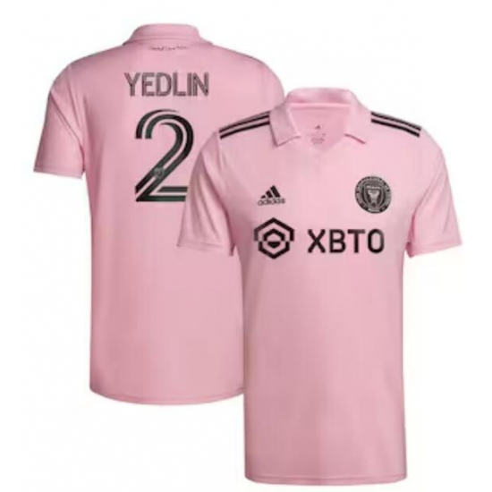 Men's Inter Miami CF DeAndre Yedlin adidas Pink 2022 The Heart Beat Kit Replica Player Jersey Men's Inter Miami CF DeAndre Yedlin adidas Pink 2022 The Heart Beat Kit Replica Player Jersey