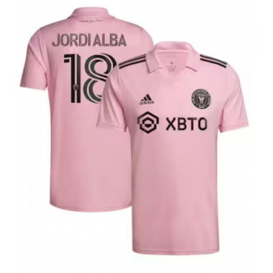 Men's Inter Miami CF Jordi Alba Ramos adidas Pink 2023 The Heart Beat Kit Replica Player Jersey Men's Inter Miami CF Jordi Alba Ramos adidas Pink 2023 The Heart Beat Kit Replica Player Jersey