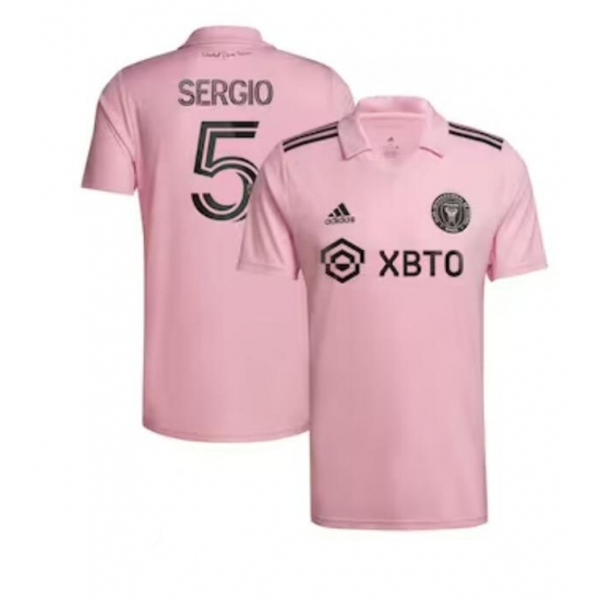 Men's Inter Miami CF Sergio Busquets adidas Pink 2023 The Heart Beat Kit Replica Player Jersey Men's Inter Miami CF Sergio Busquets adidas Pink 2023 The Heart Beat Kit Replica Player Jersey