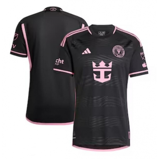 Men's Inter Miami CF adidas Black 2024 La Noche Authentic Jersey Men's Inter Miami CF adidas Black 2024 La Noche Authentic Jersey