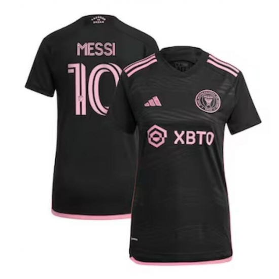 Women's Inter Miami CF Lionel Messi adidas Black 2023 La Noche Replica Jersey Women's Inter Miami CF Lionel Messi adidas Black 2023 La Noche Replica Jersey