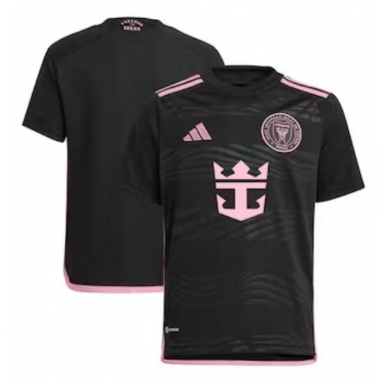 Youth Inter Miami CF adidas Black 2024 La Noche Replica Jersey Youth Inter Miami CF adidas Black 2024 La Noche Replica Jersey