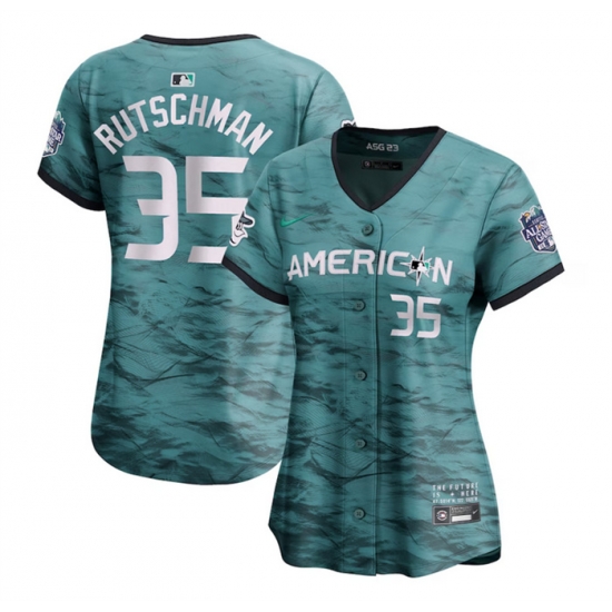 Women Baltimore Orioles 35 Adley Rutschman Teal 2023 All Star Stitched Baseball Jersey Women Baltimore Orioles 35 Adley Rutschman Teal 2023 All Star Stitched Baseball Jersey
