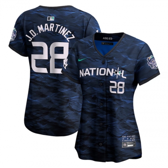 Women Los Angeles Dodgers 28 J D Martinez Teal 2023 All Star Stitched Baseball Jersey Women Los Angeles Dodgers 28 J D Martinez Teal 2023 All Star Stitched Baseball Jersey