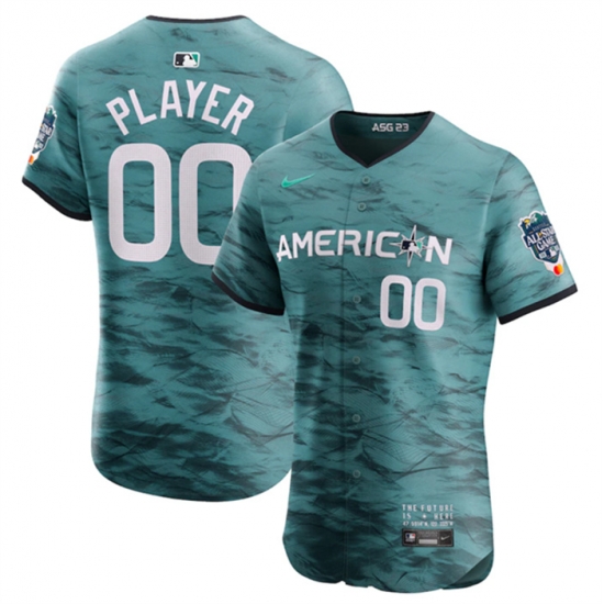Men ACTIVE PLAYER Custom Teal 2023 All Star Flex Base Stitched MLB Jersey Men ACTIVE PLAYER Custom Teal 2023 All Star Flex Base Stitched MLB Jersey