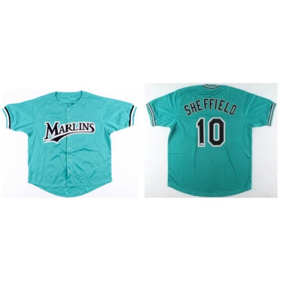 Men Marlins Sheffield Sttiched Jersey Men Marlins Sheffield Sttiched Jersey