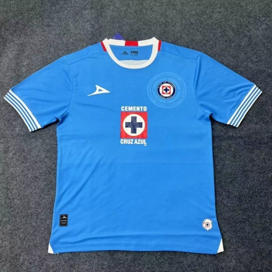Men Cruz Azul Blue Soccer Jersey Men Cruz Azul Blue Soccer Jersey
