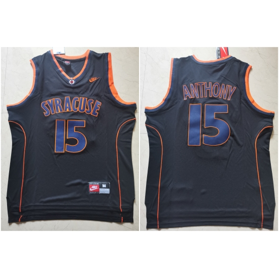 Syracuse University 15 Carmelo Anthony Black Nike Basketball College Jersey Syracuse University 15 Carmelo Anthony Black Nike Basketball College Jersey