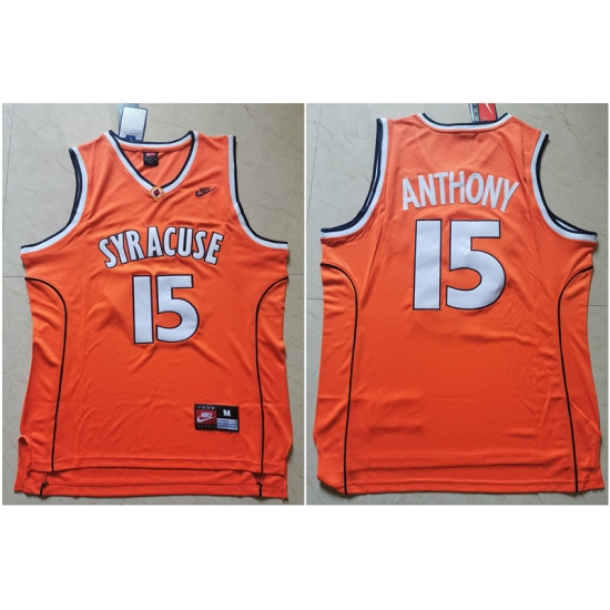 Syracuse University 15 Carmelo Anthony Orange Nike Basketball College Jersey Syracuse University 15 Carmelo Anthony Orange Nike Basketball College Jersey
