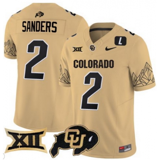 Men Colorado Buffaloes #2 Shedeur Sanders Gold Vapor Limited Stitched Football Jersey Men Colorado Buffaloes #2 Shedeur Sanders Gold Vapor Limited Stitched Football Jersey
