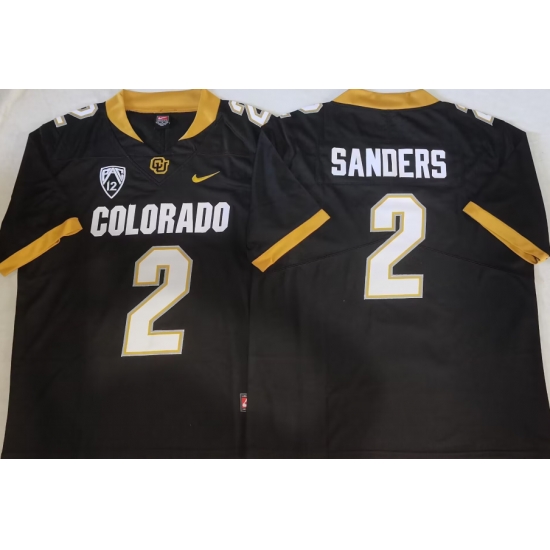 Men Colorado Buffaloes Shedeur Sanders #2 Black Stitched Football Jersey II Men Colorado Buffaloes Shedeur Sanders #2 Black Stitched Football Jersey II