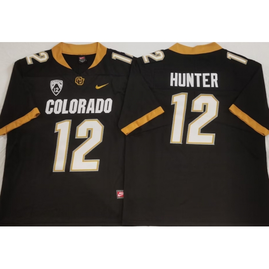 Men Colorado Buffaloes Travis Hunter #12 Black Stitched Football Jersey II Men Colorado Buffaloes Travis Hunter #12 Black Stitched Football Jersey II
