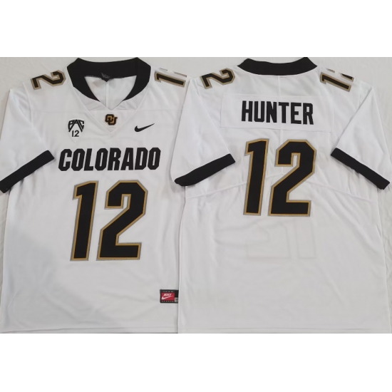 Men Colorado Buffaloes Travis Hunter #12 White Stitched Football Jersey II Men Colorado Buffaloes Travis Hunter #12 White Stitched Football Jersey II