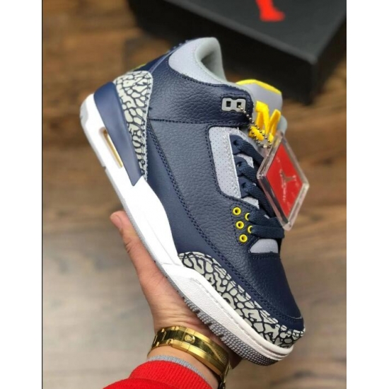 Air Jordan 3 Shoes Navy Yellow 24E27 Air Jordan 3 Shoes Navy Yellow 24E27