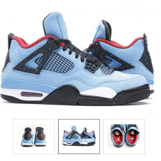 Men Nike Air Jordan 4 Light Blue Black Basketball Shoes Men Nike Air Jordan 4 Light Blue Black Basketball Shoes